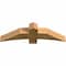 Ekena Millwork Bellingham Rough Sawn Timber Gable Bracket, Western Red Cedar, 48"W x 14"H x 6"D x 6"F, 7/12 Pitch GBW048X14X0606BEL00RWR - alternate 3